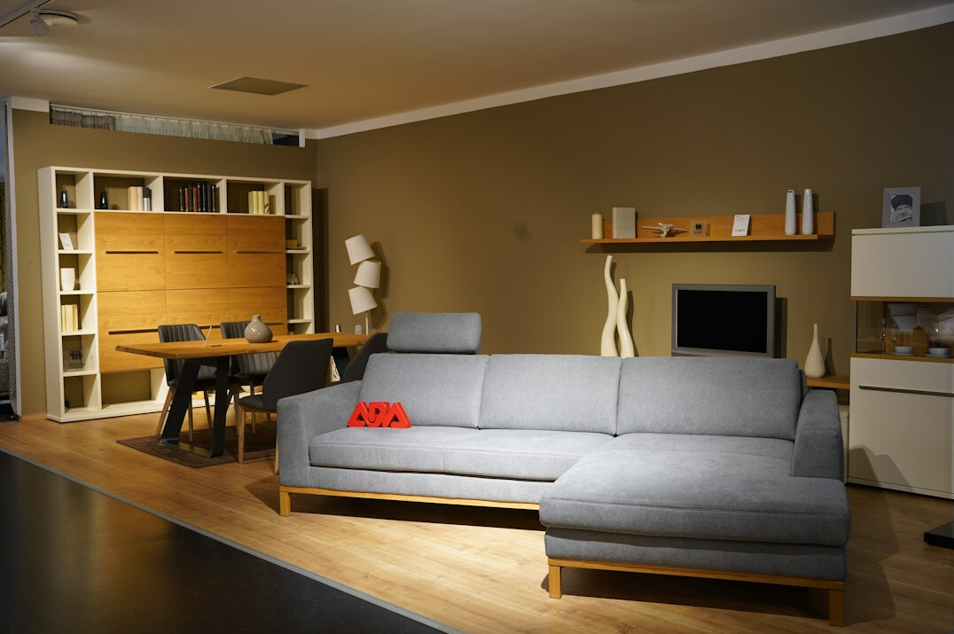 tidy living room sofa