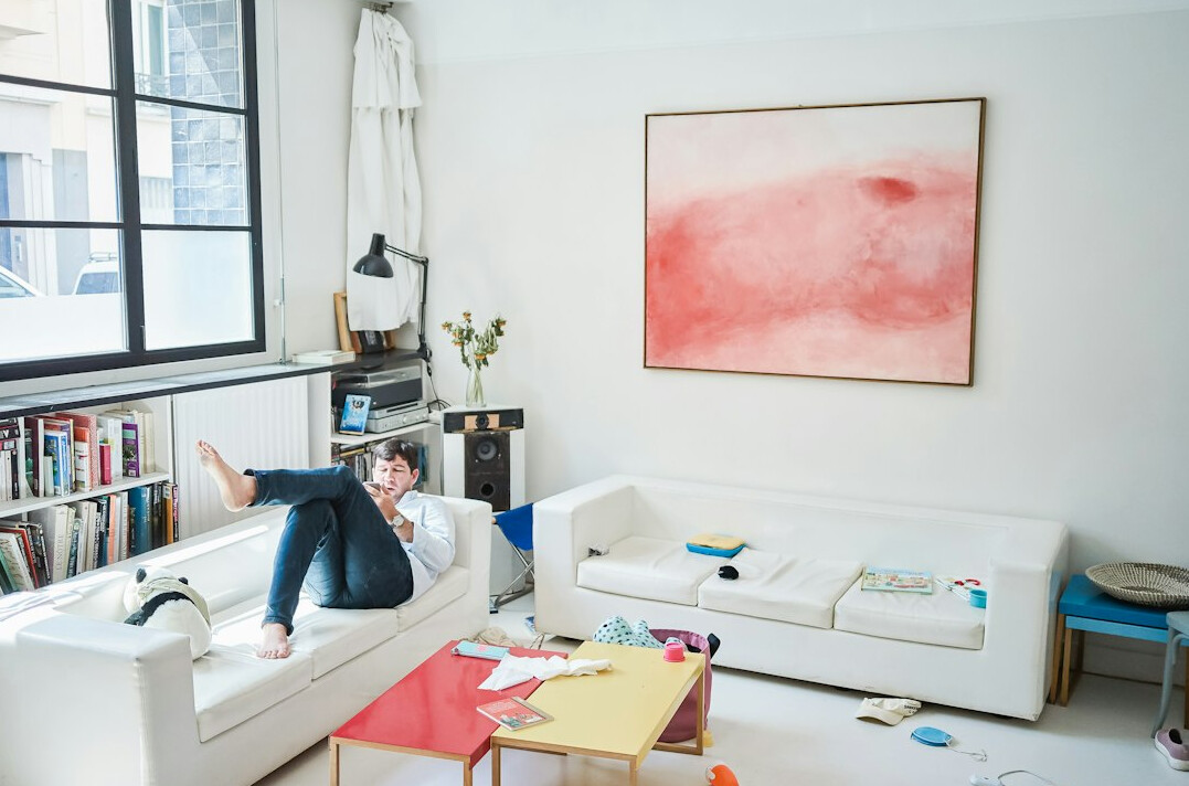 messy living room